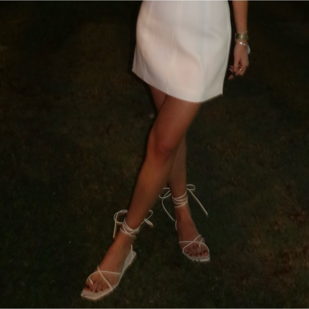 Billini white gladiator sandals